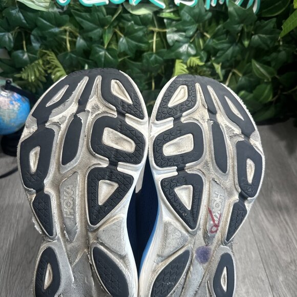 HOKA One One Bondi 8 Shoes Mens Size 9.5 D Blue Outer Space All Aboard Running main image 11
